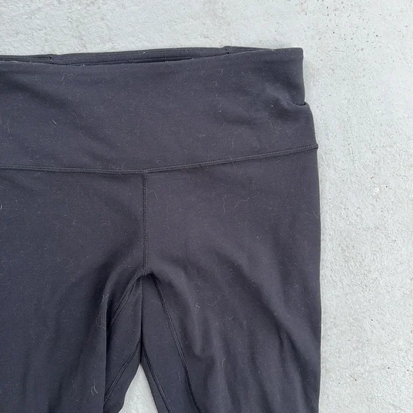 Ivivva Girls Black Capri Scrunched Leggings Size 12 - Picture 3 of 8